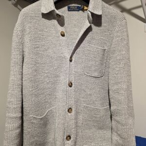 Ralph Lauren Gray Men's Cardigan Sweater
